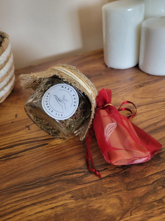 4oz. Single Jar Herb w/ Spoon Bag